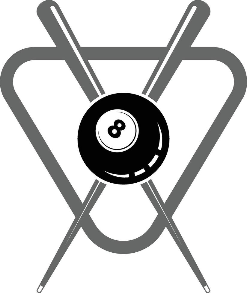 Billiards snooker game logo design vector