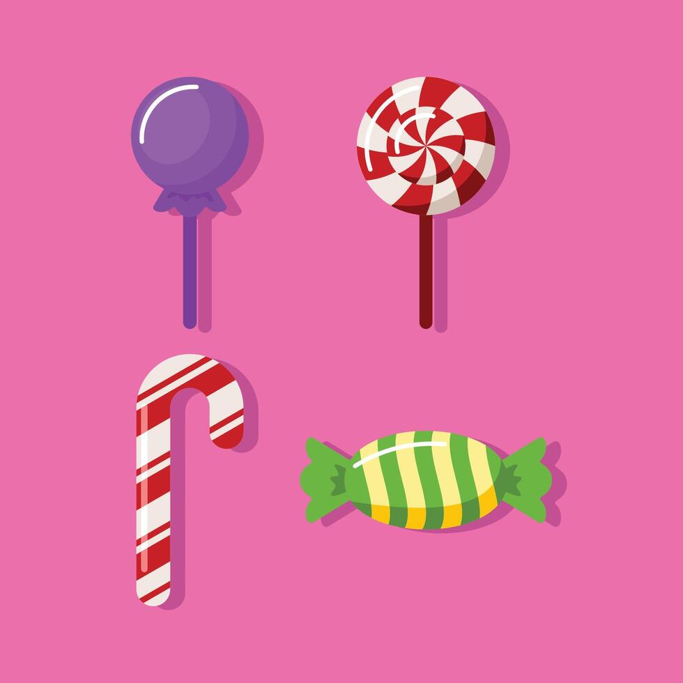 Candy Element Design Collection vector