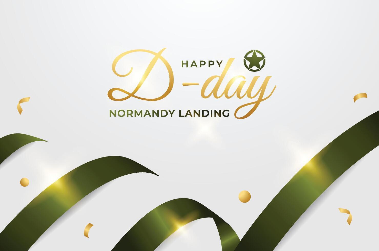 D day design illustration collection vector