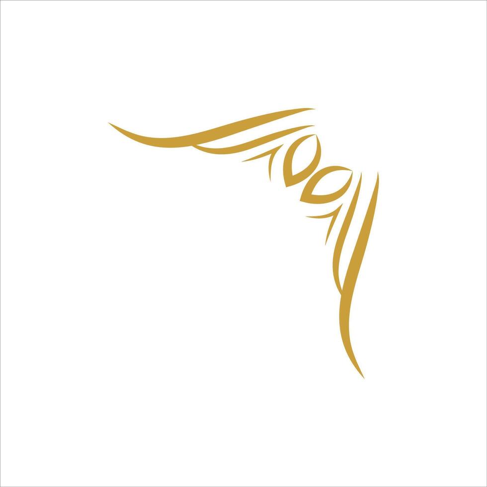 Border Ornament Design Element Gold vector