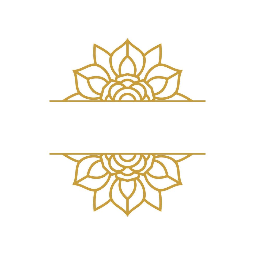 Simple Mandala Frame Design vector