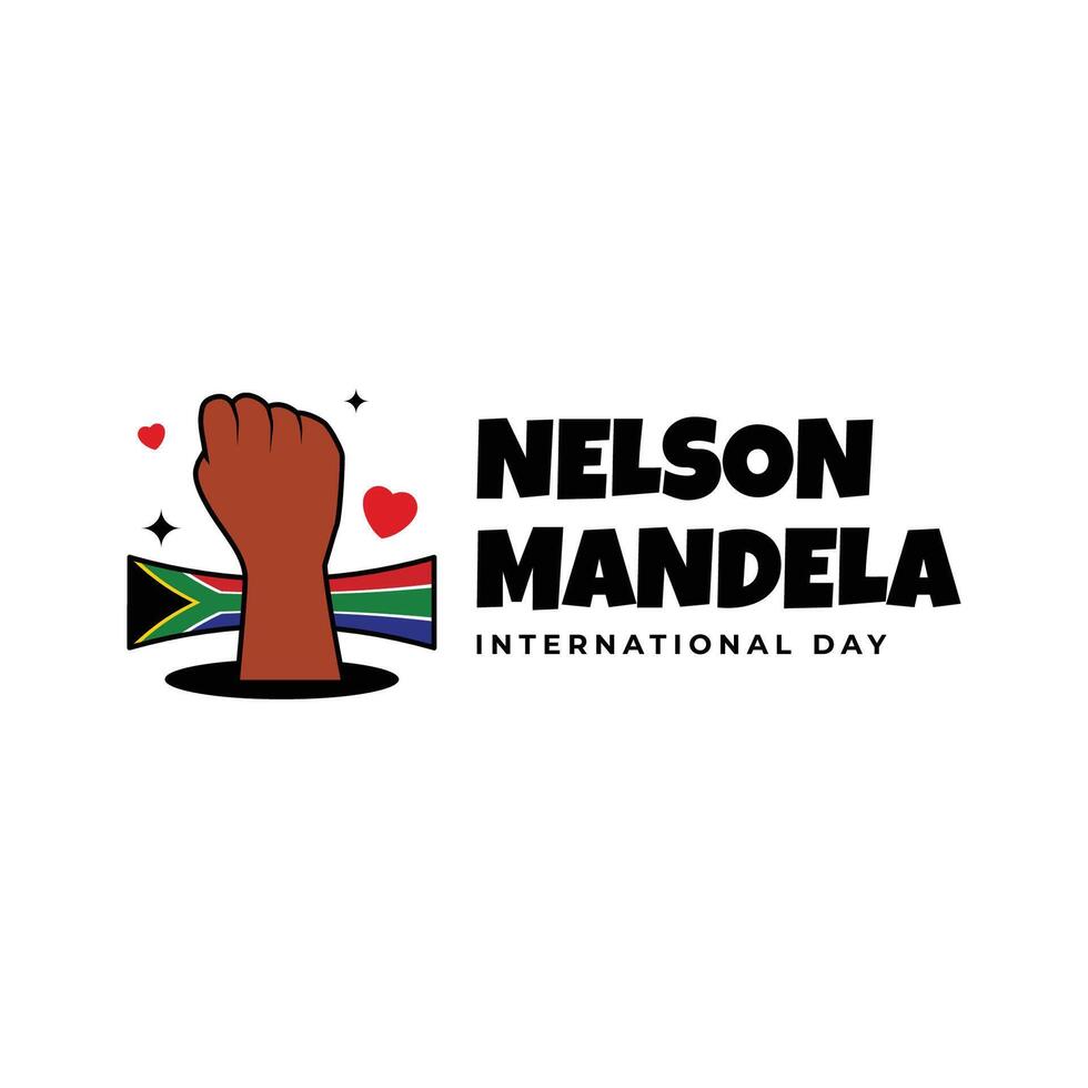 Nelson Mandela International Day Design Illustration vector