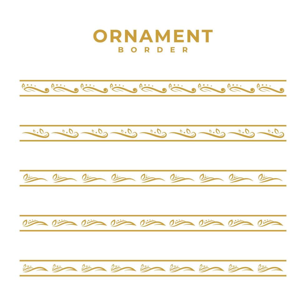 Border Ornament Design Element Gold vector