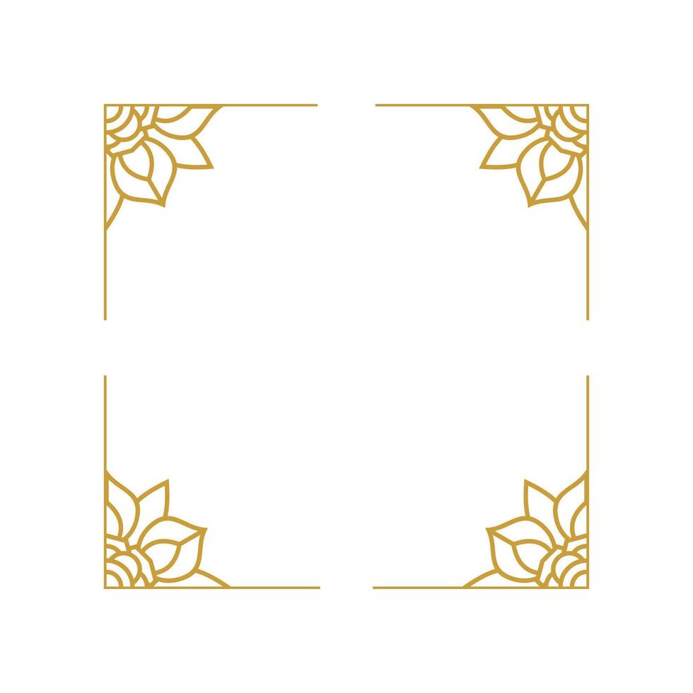 Simple Mandala Frame Design vector