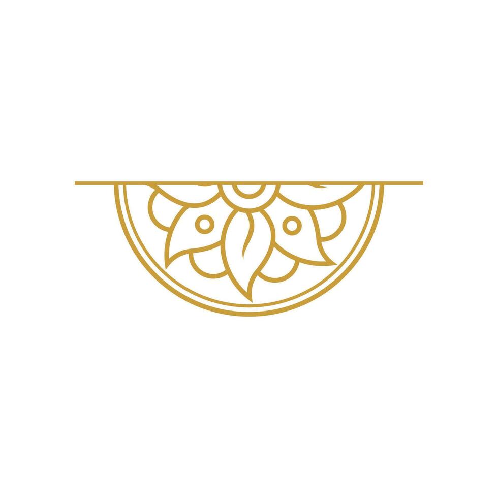 Simple Mandala Frame Design vector
