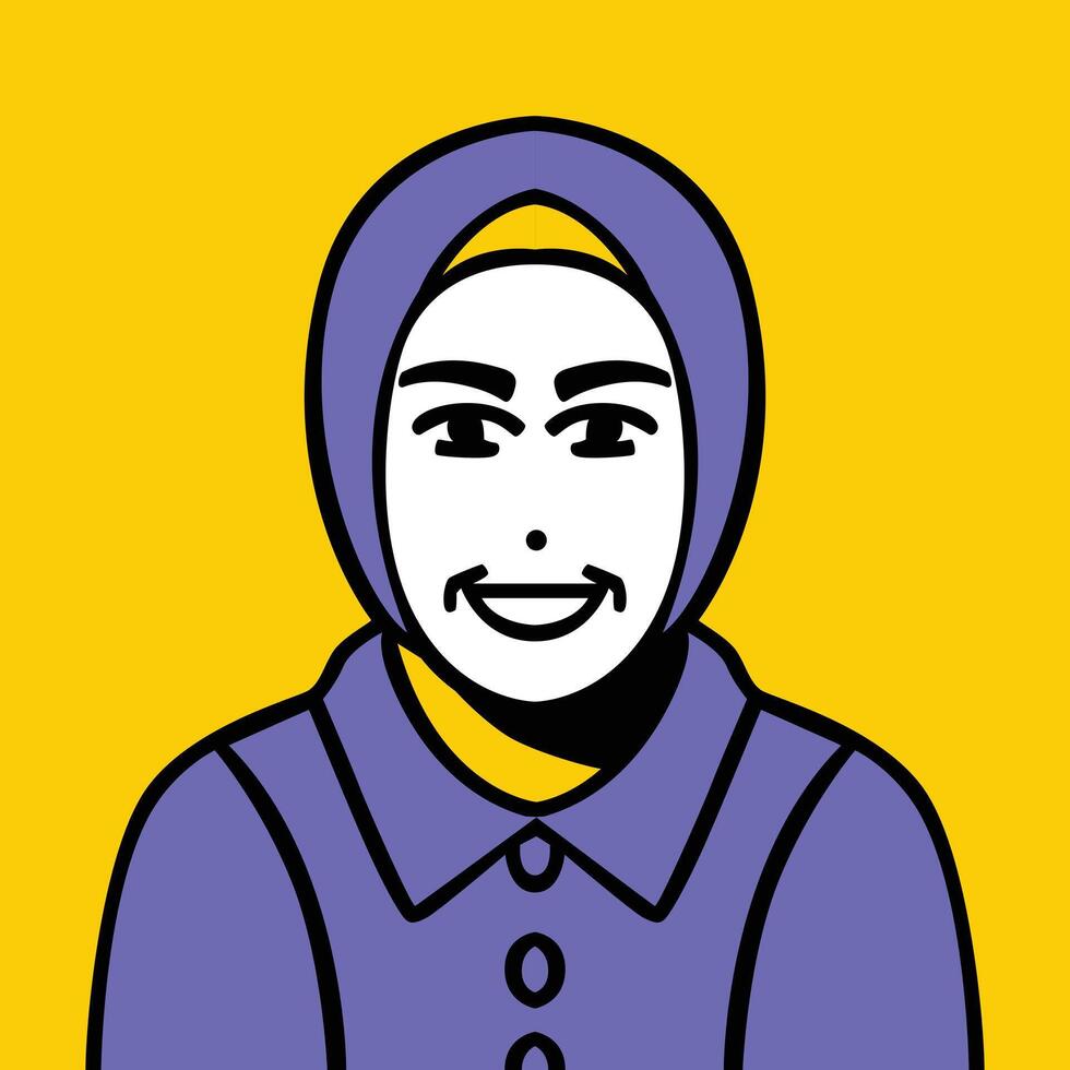 people portraits. Employee avatar, professional person profile picture and team persons user pic in frame Illustration of portrait face person, student and young employee vector