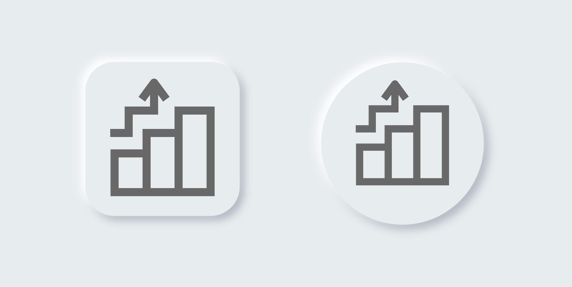 Leader board line icon in neomorphic design style. Competition signs illustration. vector