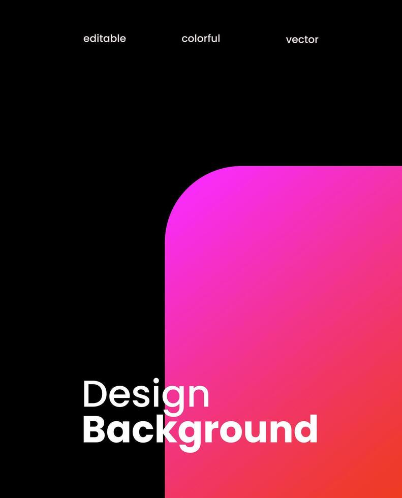 Simple colorful gradient background. Social media template illustration. vector