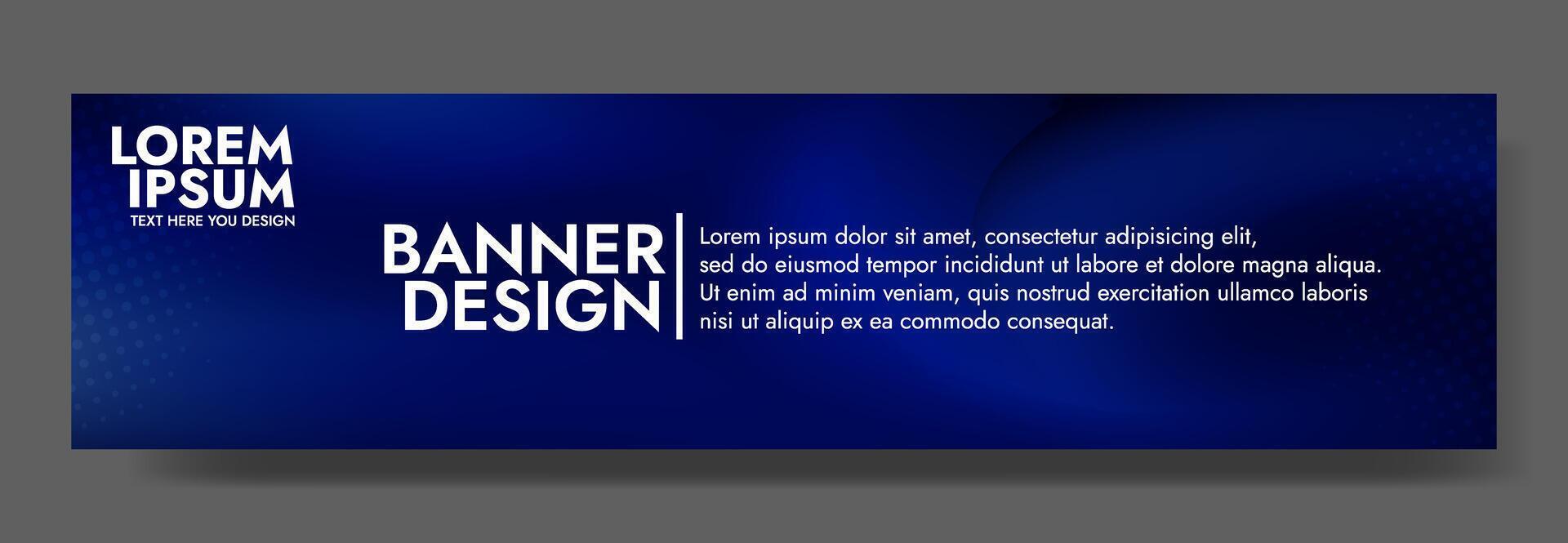 Captivating abstract mesh blur banner featuring a vibrant and harmonious dark blue gradient wave for digital designs vector