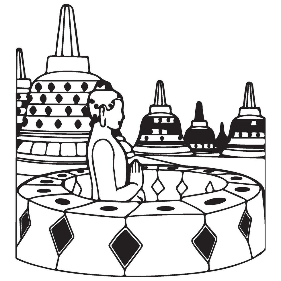 temple icon design vector