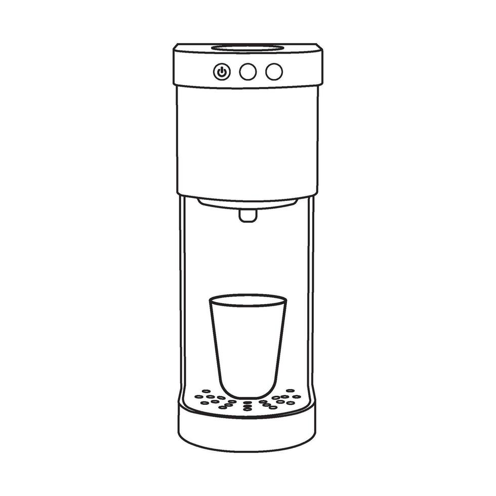 Coffee maker icon vector