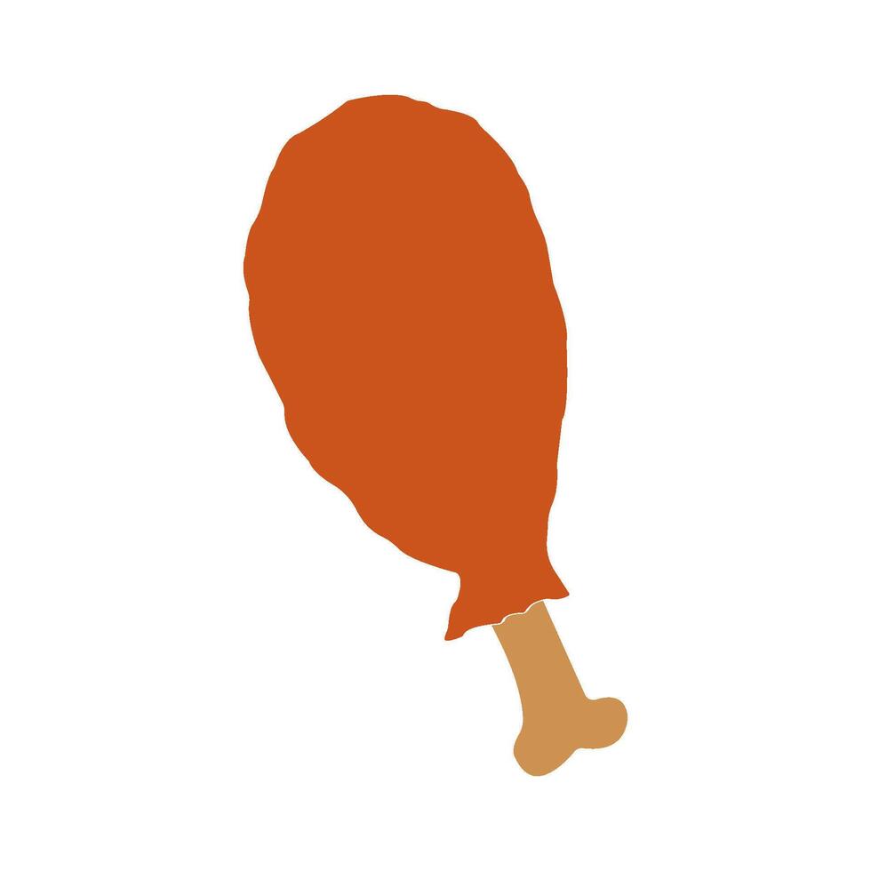 fried chicken icon vector