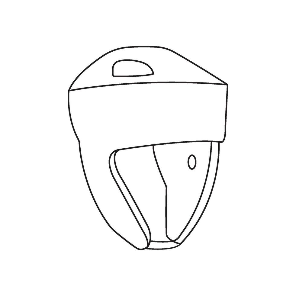 kickboxing helmet design vector