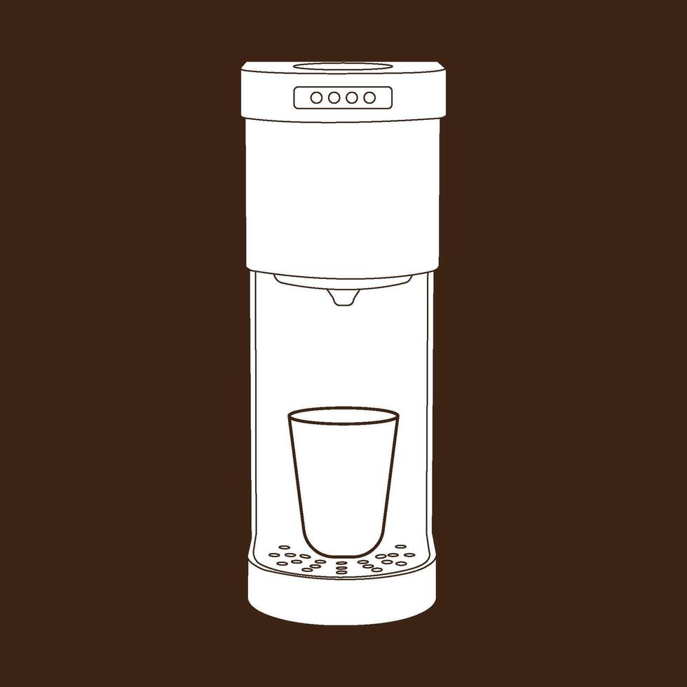Coffee maker icon vector