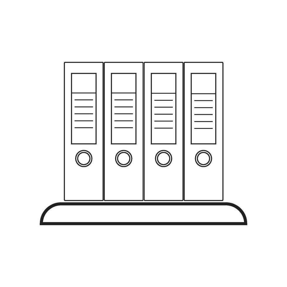 Folder files icon vector