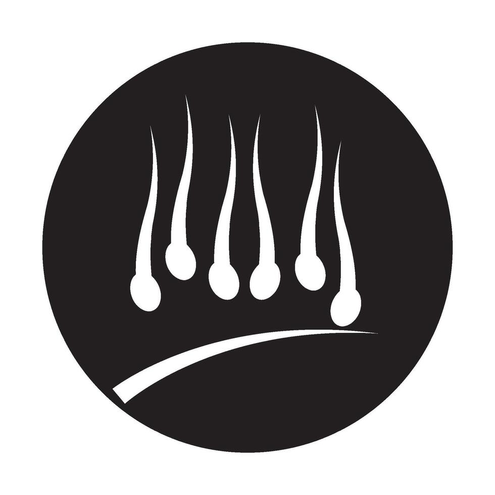 Hair icon design vector