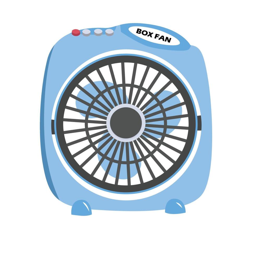 table fan . wind blowing equipment. flat in cartoon style isolated on white background. vector