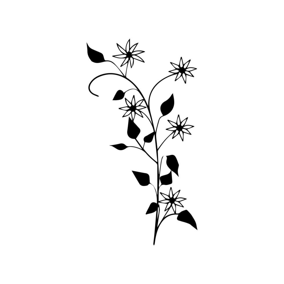 flower line art vector