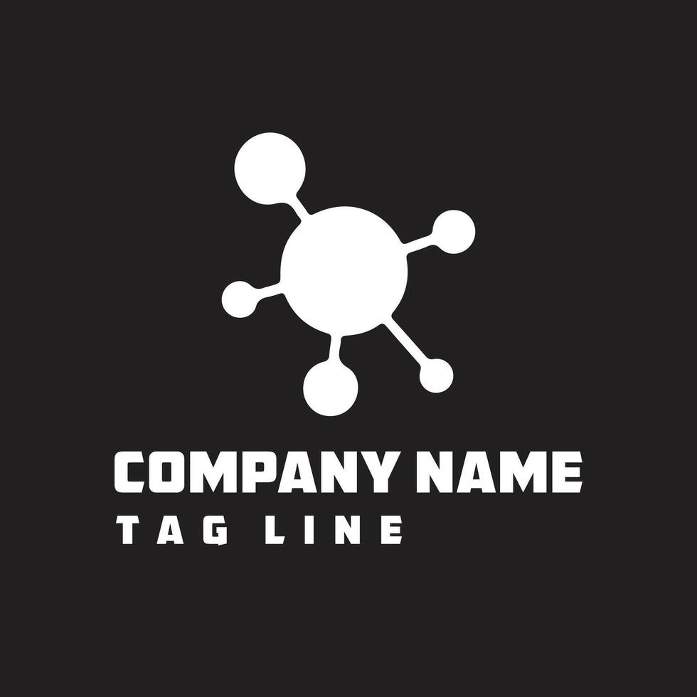 technical medical logo design vector