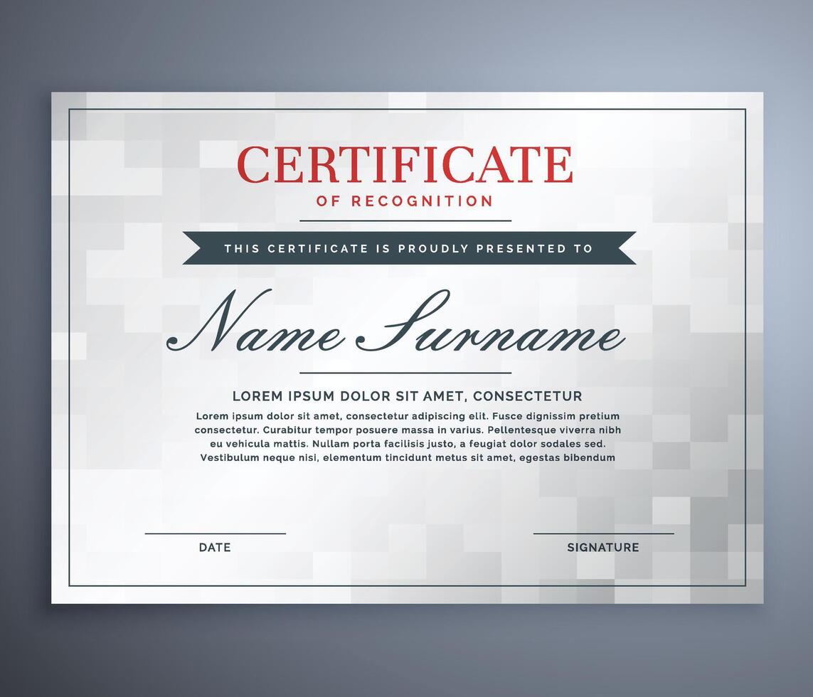 luxury certificate design for multipurpose I Multi color elegant certificate of achievement template vector