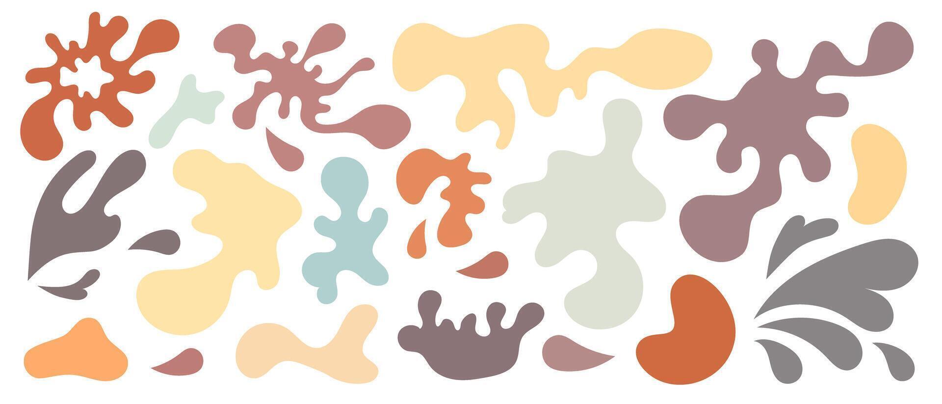 Abstract Colorful Organic Shape Pattern vector
