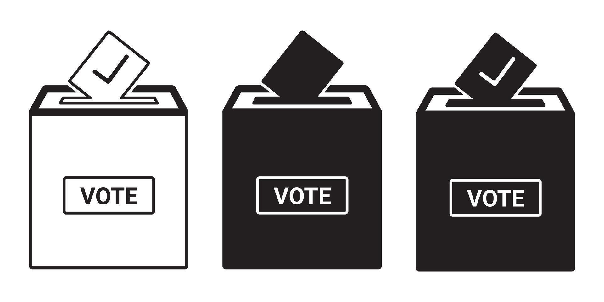 vote box icon vector
