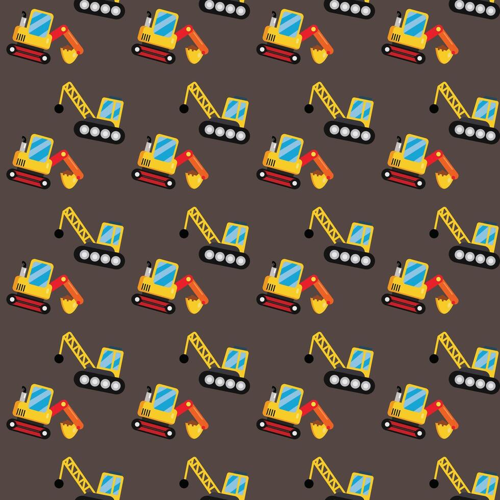 cute crane pattern cartoon design vector