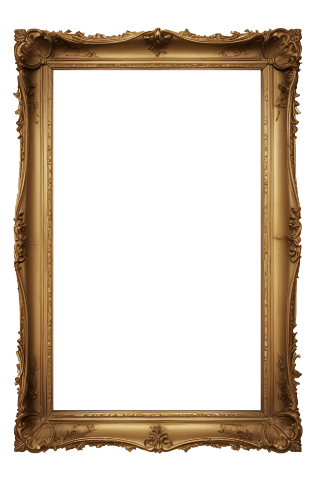 Classic wooden frame png