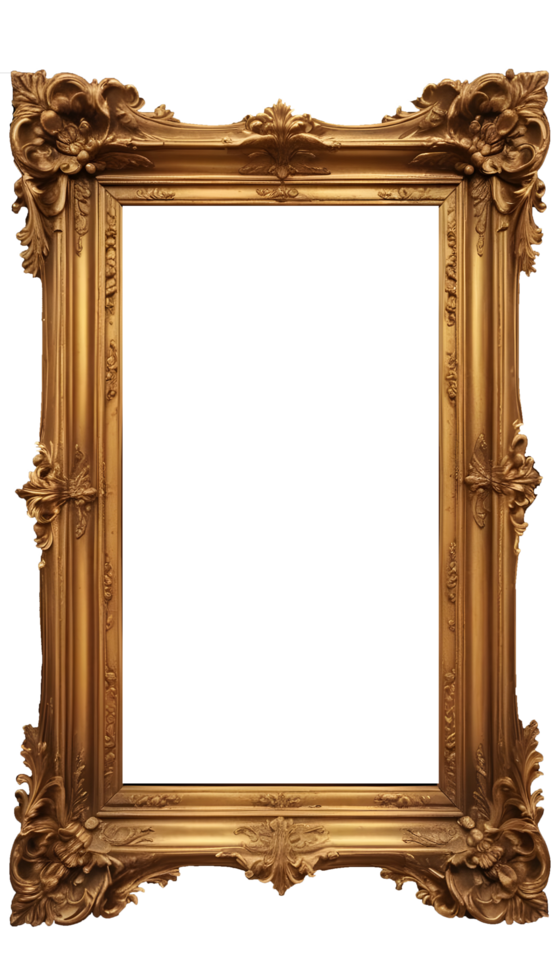 Classic wooden frame png