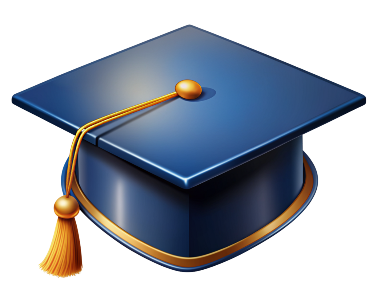 Graduation Hat 3d Concept png