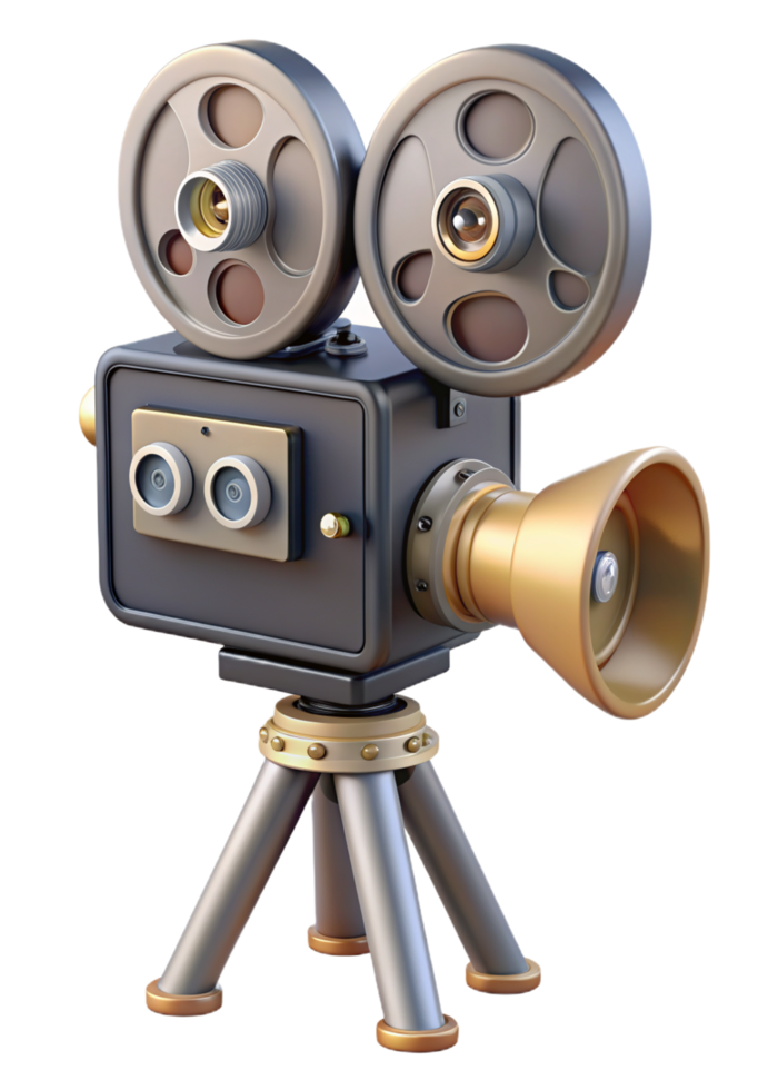 Old Film Camera 3d Design png