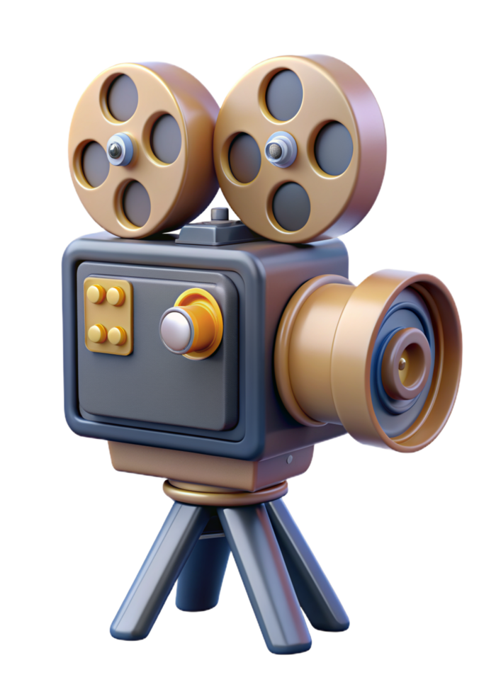 Old Film Camera 3d Asset png