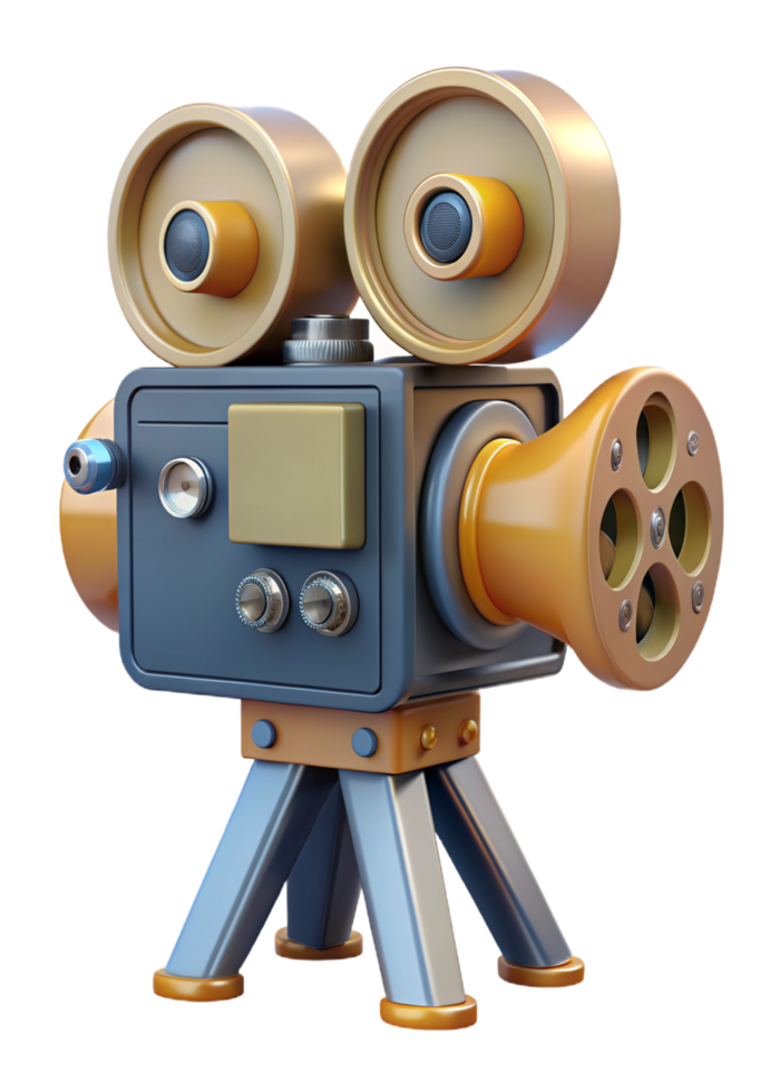 Old Film Camera 3d Render png