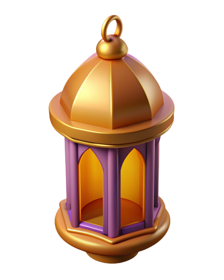 Islamic Lantern 3d Icon png