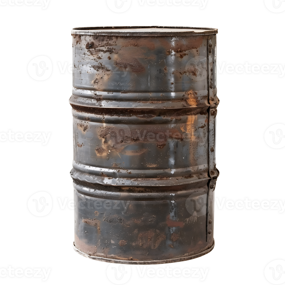 High Resolution Metal Oil Barrel Cut Outs for Any Design Need png
