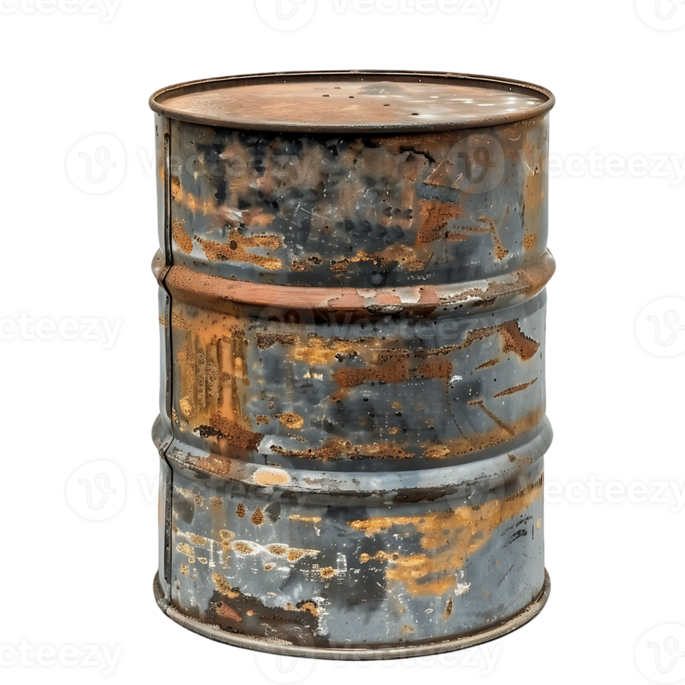 Old Metal Oil Barrel Detail Stock Imagery Ready for Your Designs png