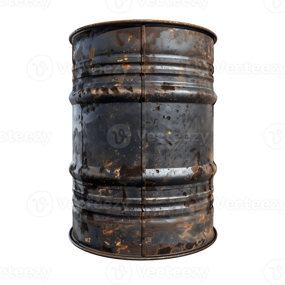 Rustic Metal Oil Barrel Cut Out Stock Photo Collection png