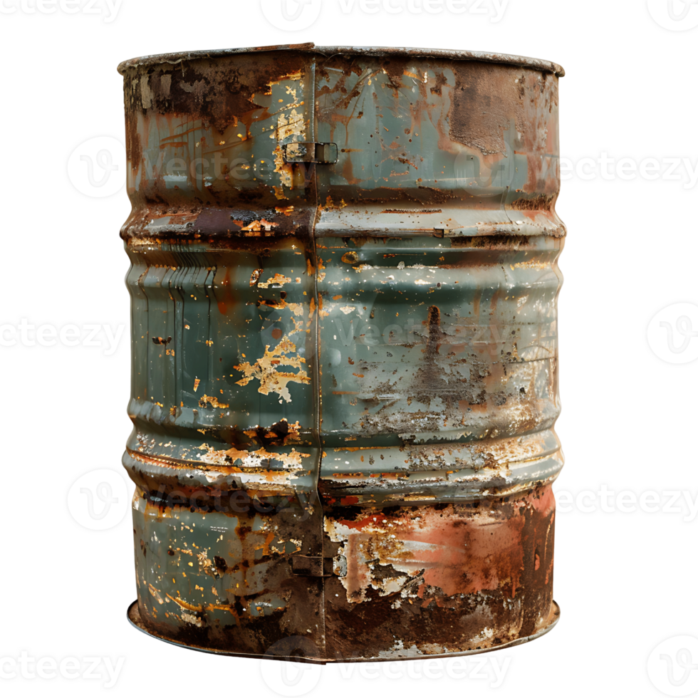 Detail Oriented Old Metal Oil Barrel Premium Stock Photos png