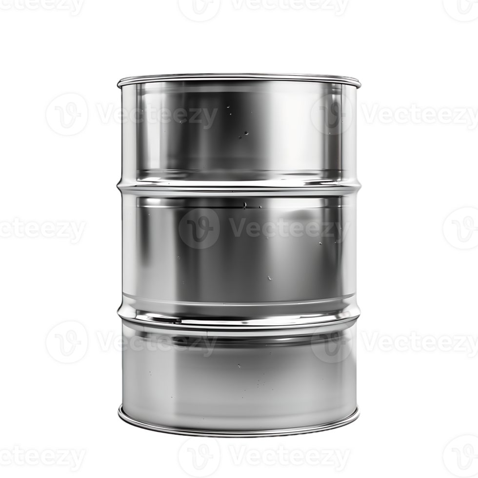 Industrial Charm in Focus Metal Oil Barrel Cut Outs png