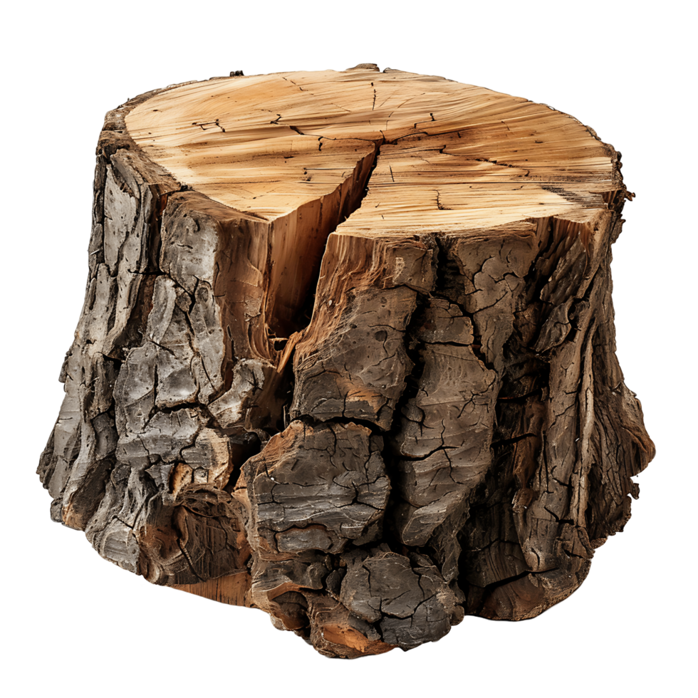 Oak Stump Log Isolation Diverse Stock Photo Options png