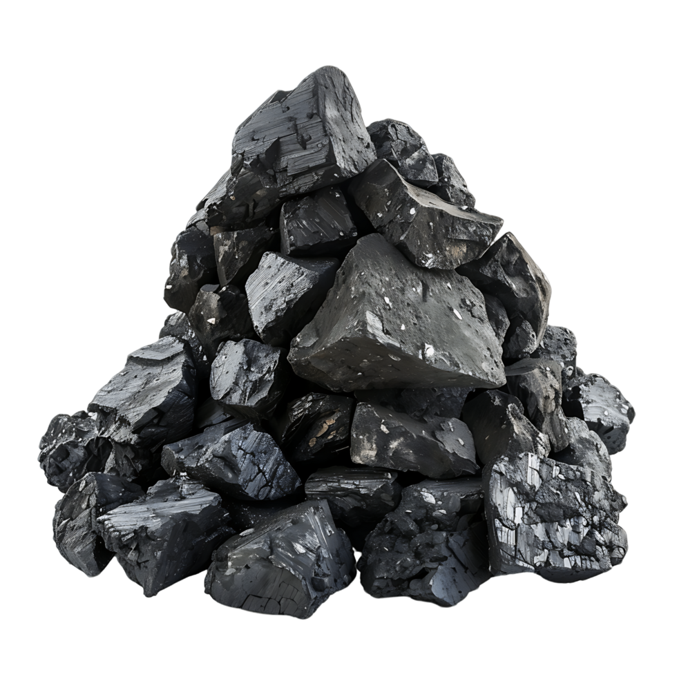 High Resolution Black Coal Pile Cut Outs for Any Design Need png