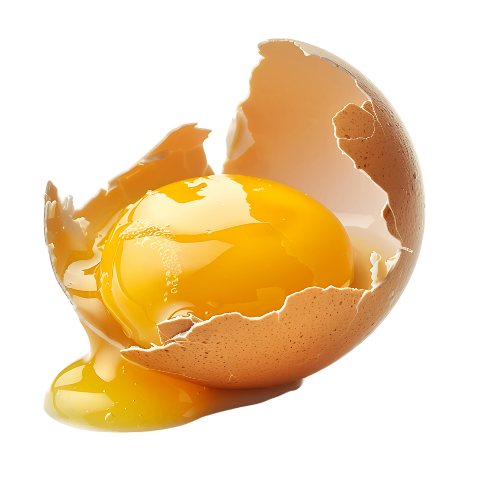 Cracked Egg Close Ups Premium Quality Stock Photography png