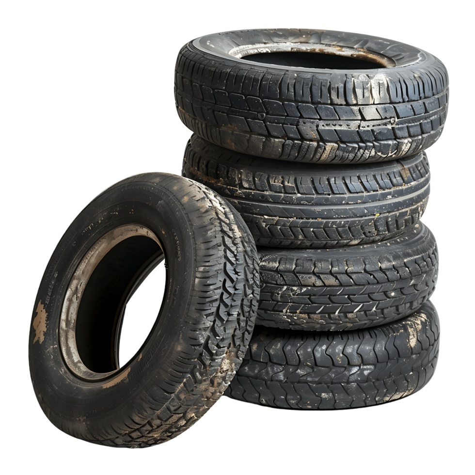 Weathered Tires Detail Stock Imagery Ready for Your Designs png