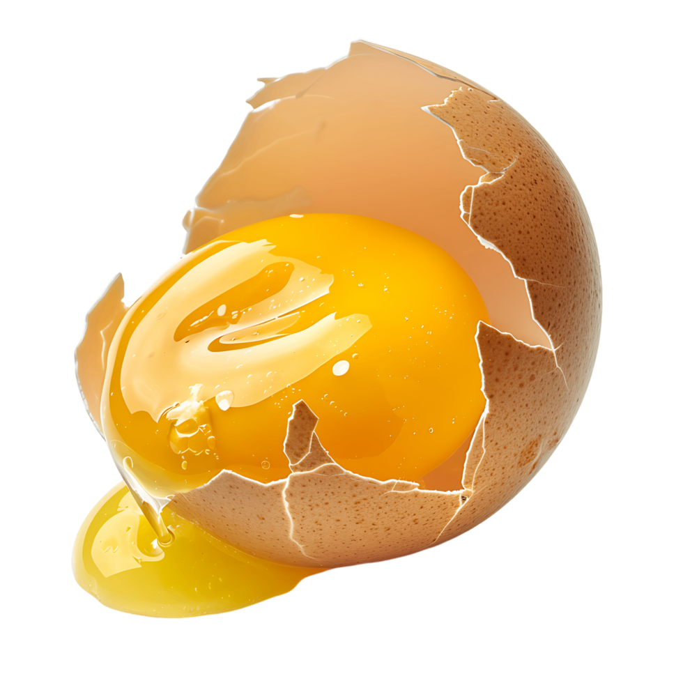 Seamless Eggshell with Yolk Cut Outs Stock Photo Assortment png