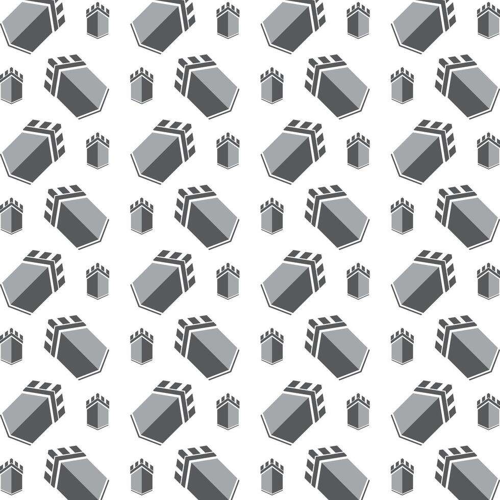 Simple House logical trendy multicolor repeating pattern illustration design vector