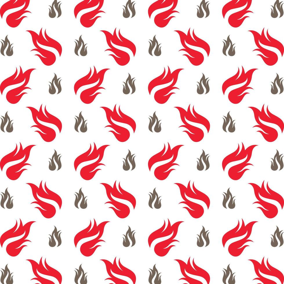 Fire actionable trendy multicolor repeating pattern illustration design vector