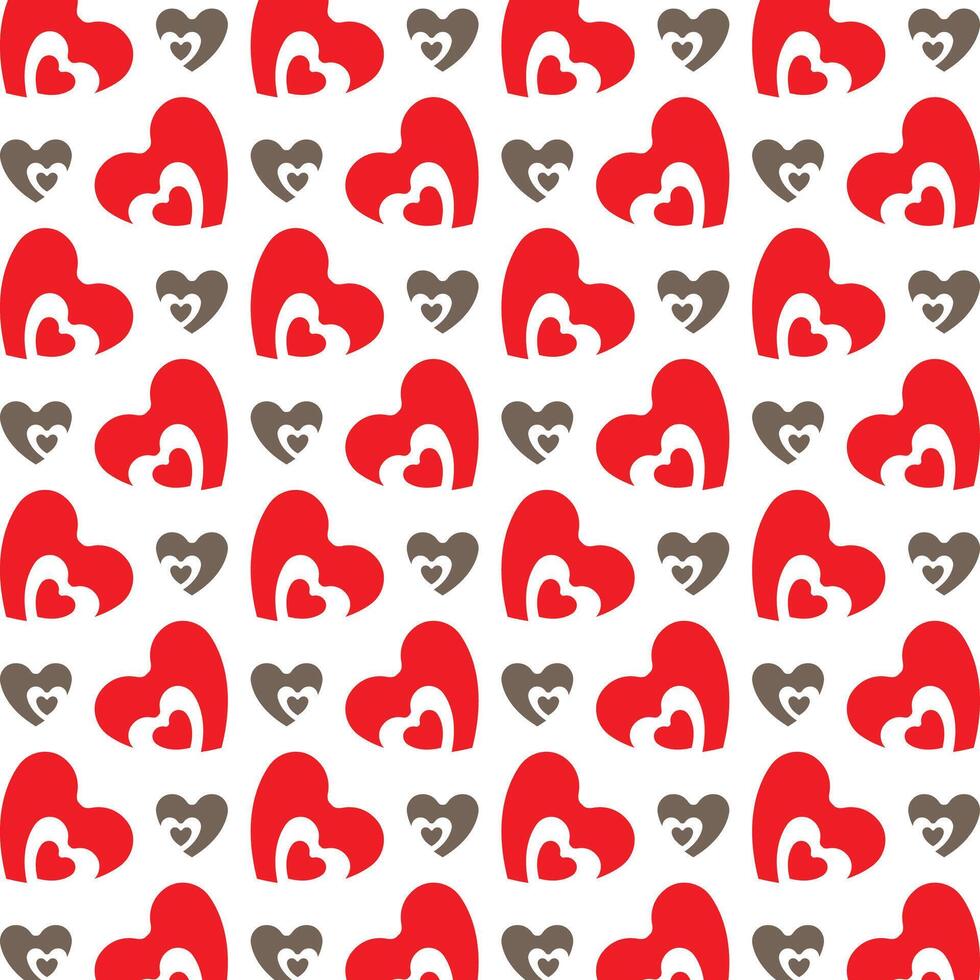 Love actionable trendy multicolor repeating pattern illustration design vector