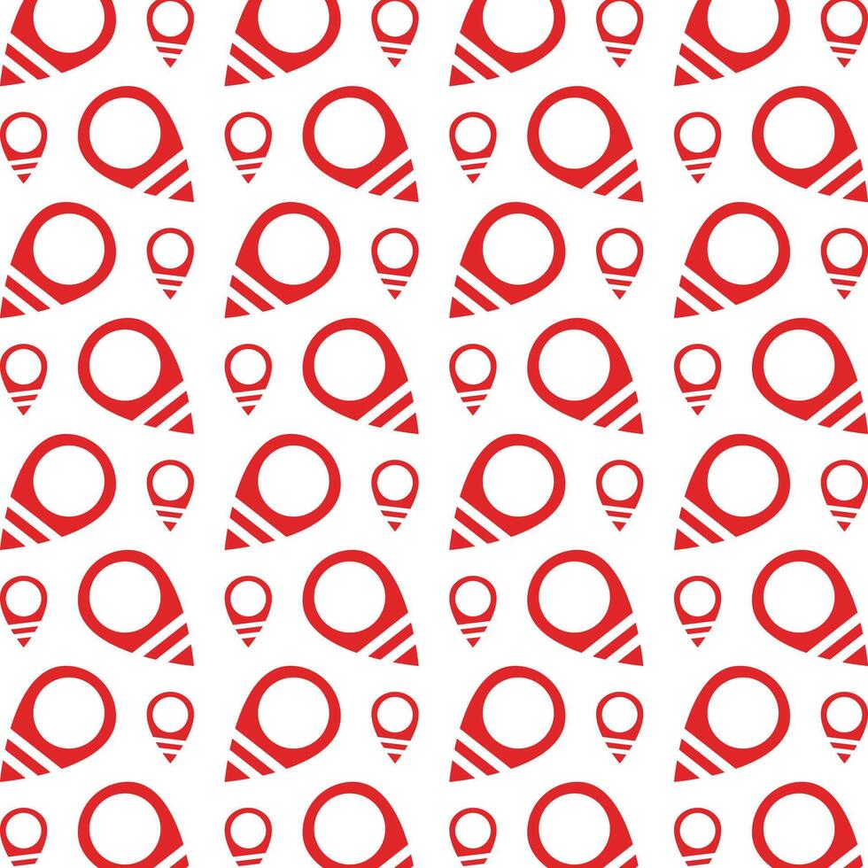 Location actionable trendy multicolor repeating pattern illustration design vector