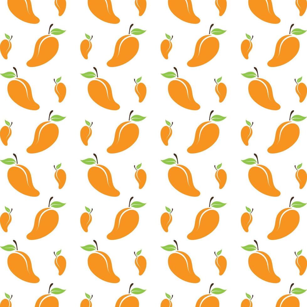 Mango logical trendy multicolor repeating pattern illustration design vector