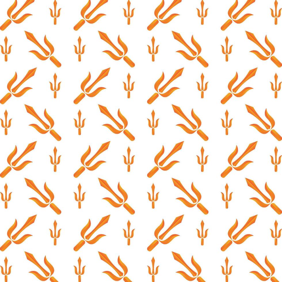 Trident obtainable trendy multicolor repeating pattern illustration design vector